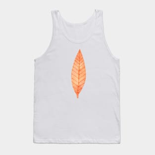 orange colored autumn leaf Tank Top